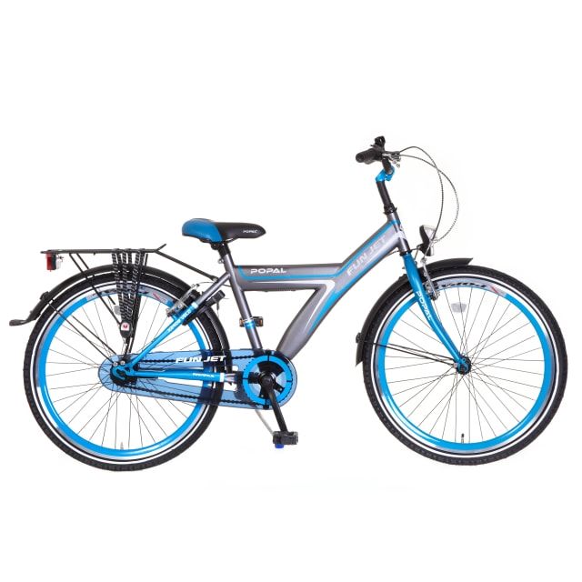 Popal Jongensfiets Funjet Blauw Grijs 24 inch